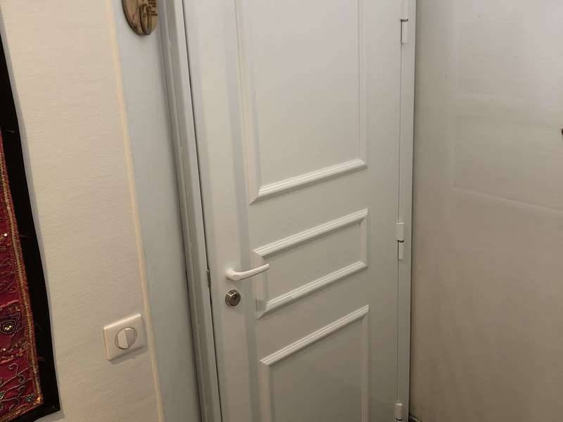 porte blindée blanche 